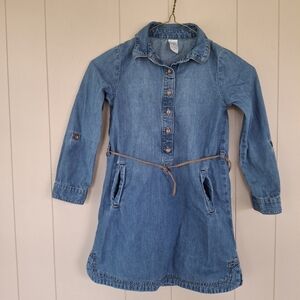 Carter's Size 6 Denim Shirt Dress With Pockets